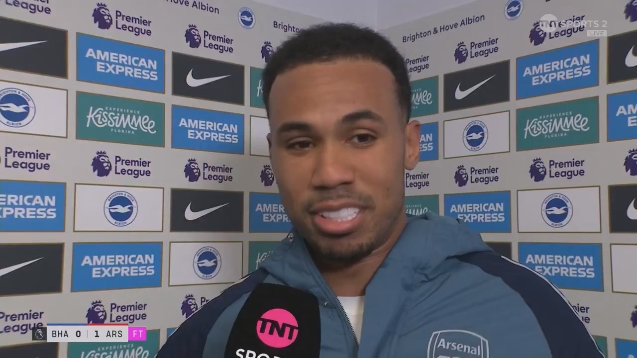 加布里埃尔：开场门线解围？我意识到自己必须覆盖后面的位置