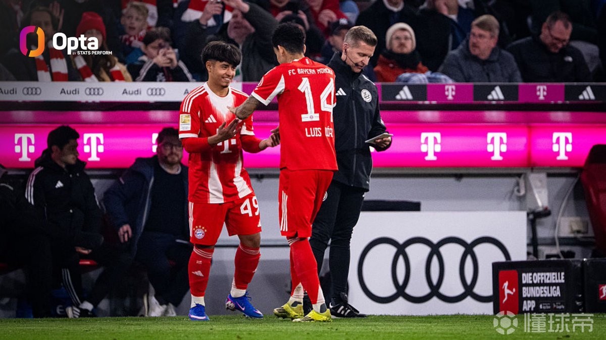 梅孔迎一线队首秀，拜仁本赛季德甲使用7名U20球员破纪录