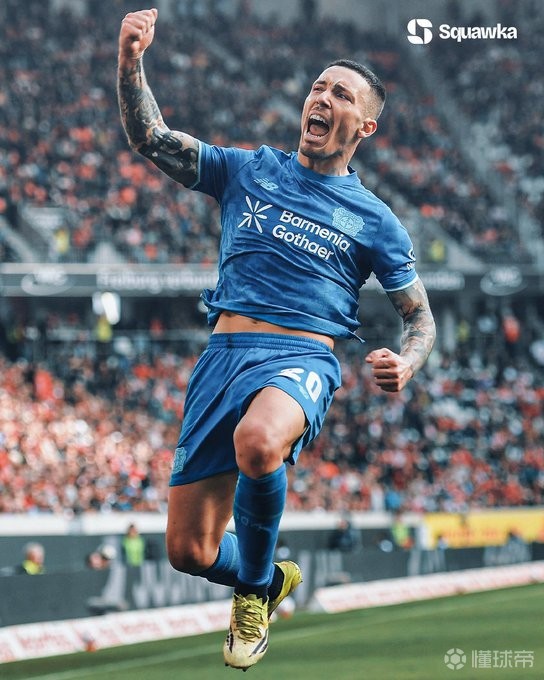 格里马尔多德甲已进8粒任意球，位加盟药厂后五大联赛同期最多