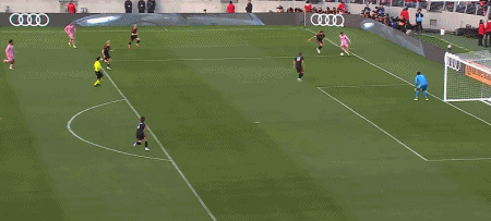 半场：华盛顿特区联0-2迈阿密国际，梅西破门，德保罗建功