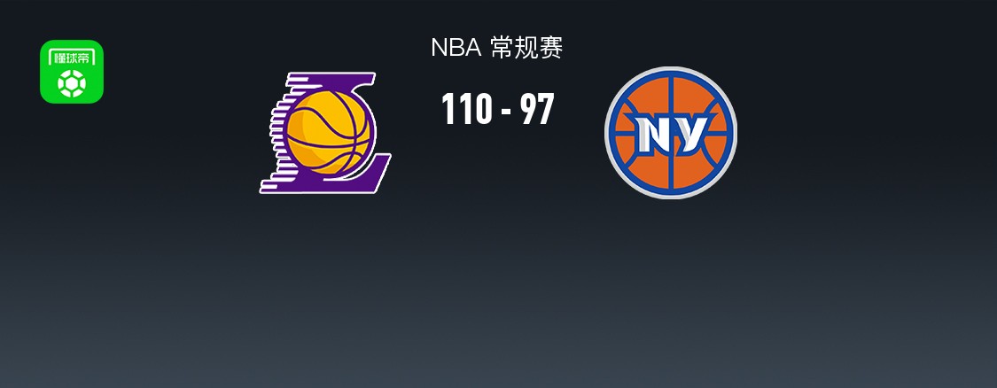 NBA战报：湖人110-97尼克斯，东契奇35+8+4