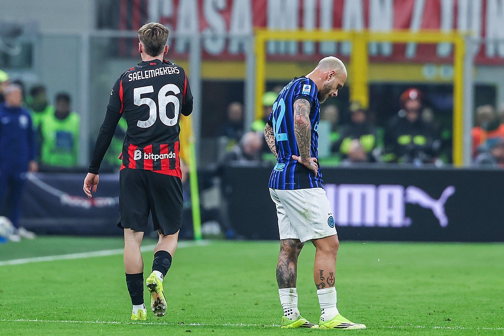 意甲公布米兰德比处罚：米兰被罚3笔共计3万5，国米被罚1万