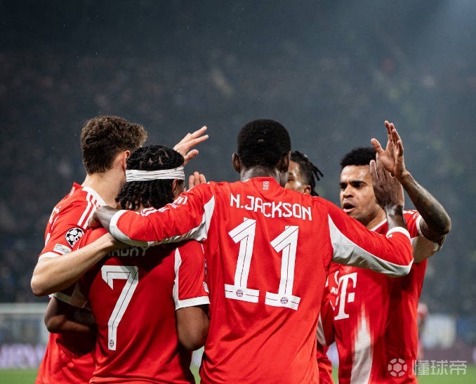 欧冠种子队1/8决赛首回合仅拜仁取胜，其余7队2平5负