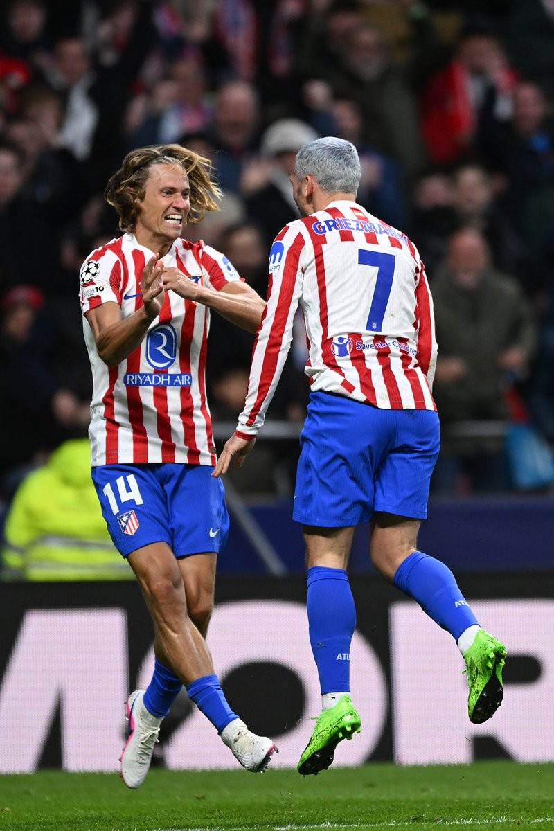 马竞本赛季欧冠已打入28球，创队史单赛季欧冠进球数新高