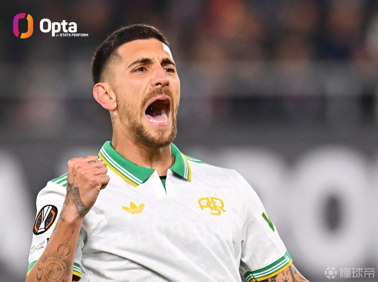 自17-18赛季以来佩7为罗马打进60球，同期意甲中场排名第三