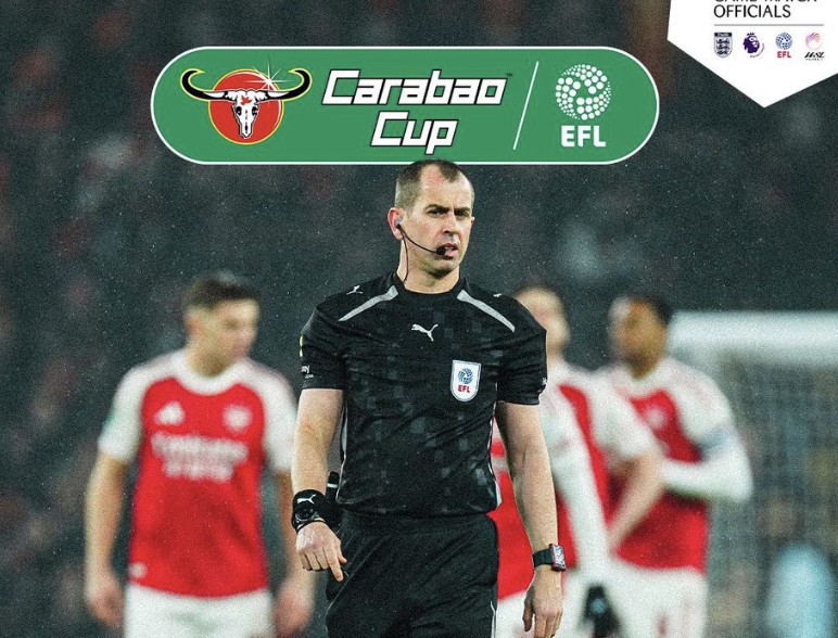 官方：彼得-班克斯将执法英联杯决赛阿森纳vs曼城