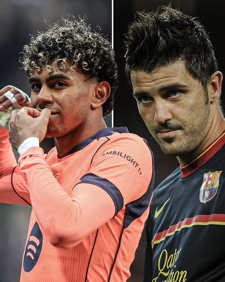 自比利亚以来，亚马尔是首位为巴萨单赛季进球20+的本土球员