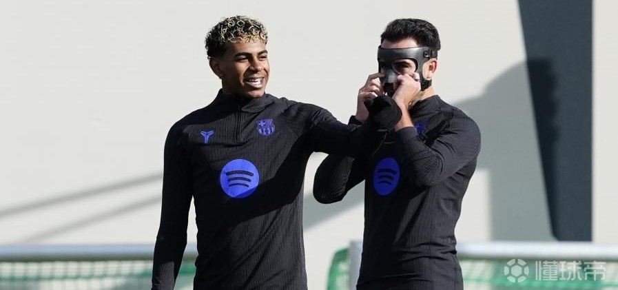 世体：亚马尔和埃里克-加西亚今天已经正常参加训练