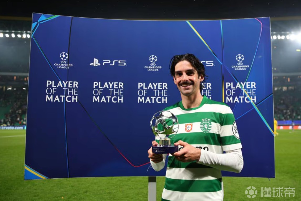 2次助攻帮助葡体5-0博德完成惊天大逆转，特林康当选全场最佳