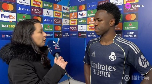 维尼修斯：我不会太去关注数据，今天我其实也错过了一些机会