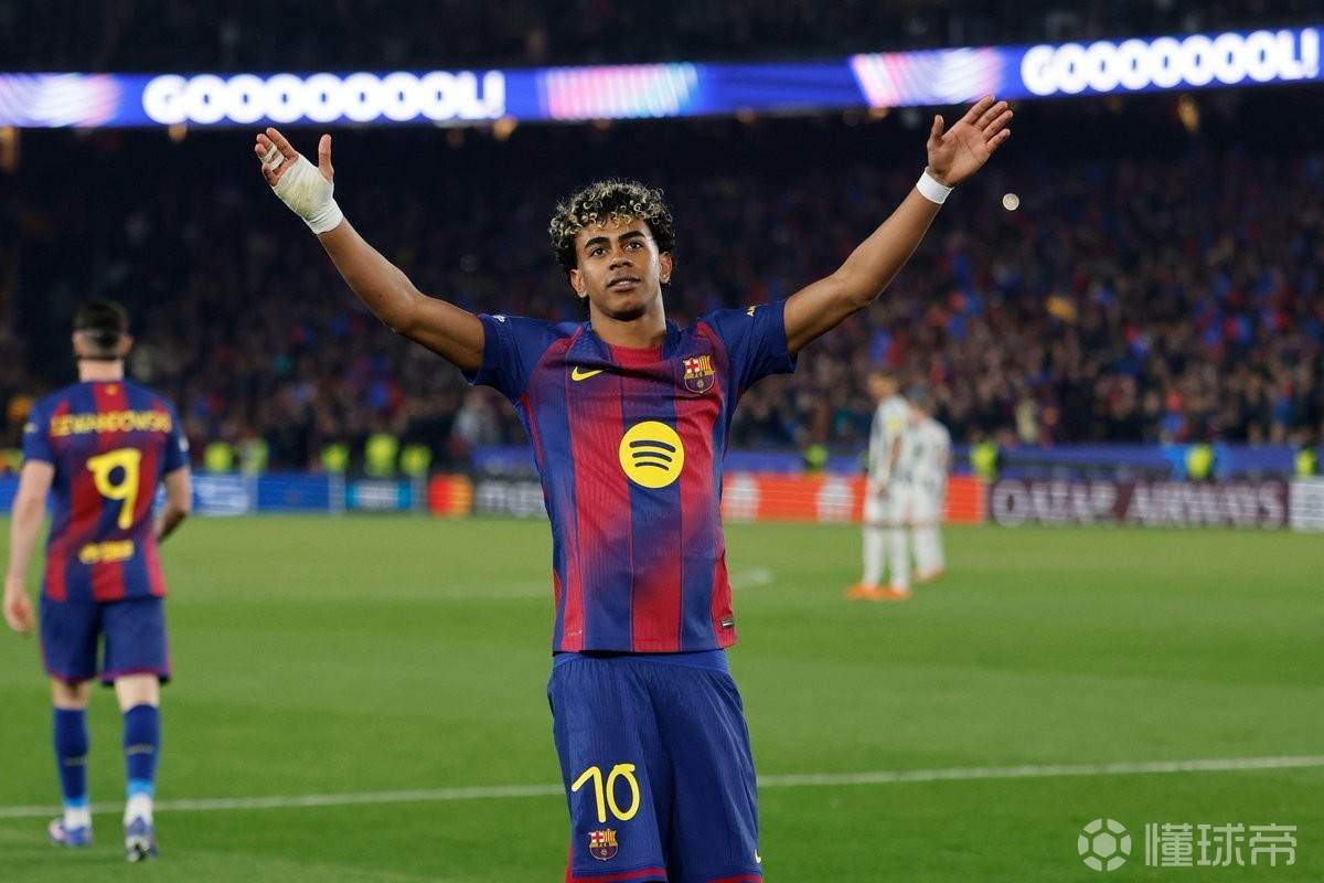 巴萨在诺坎普连续8场净胜至少3球，追平队史纪录
