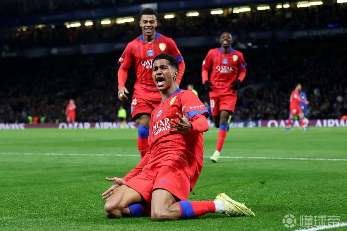 19岁304天，马尤卢成为巴黎队史欧冠淘汰赛打进3球最年轻球员