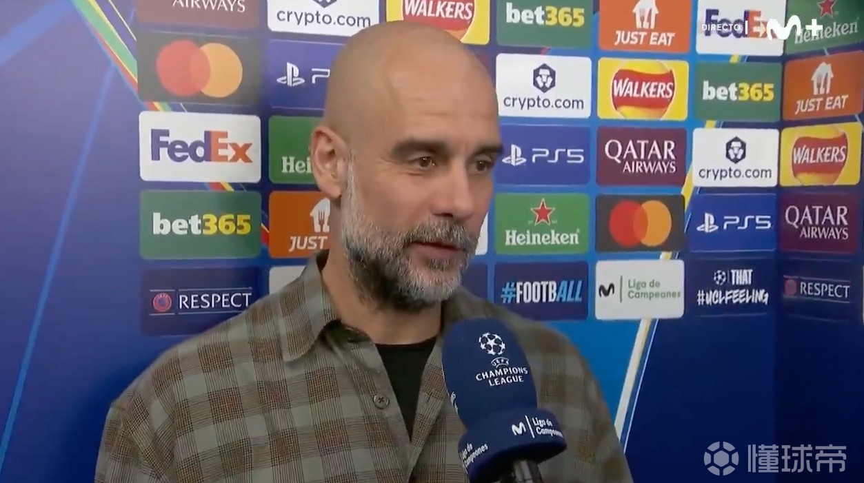 瓜帅：很遗憾没有11踢11完成比赛；我们依然是一支出色的球队