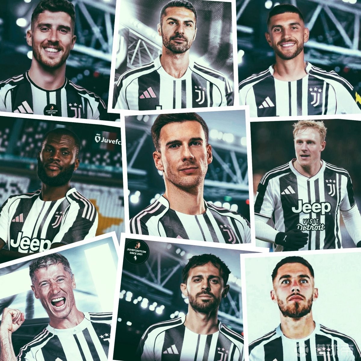 米体：尤文正关注9名可免签球员，包括B席、磁卡、凯西、莱万