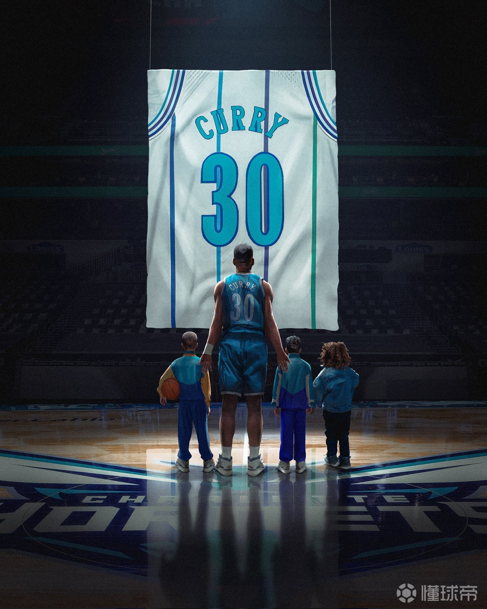 库里祝贺父亲黄蜂球衣退役：对我们一家来说，这是特别的夜晚