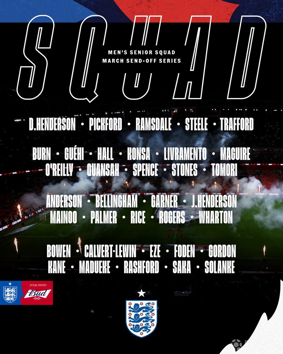 三狮“喜鹊”？纽卡共5人入选英格兰名单，与曼城并列本期最多