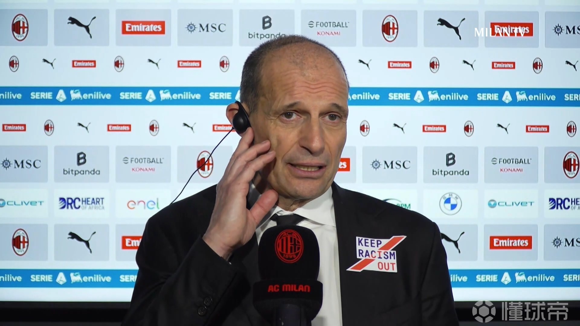 阿莱格里：实际上在上半场20分钟后，我们就已经变成4-3-3了