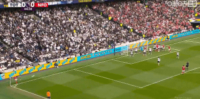 半场：热刺0-1诺丁汉森林，伊戈尔-热苏斯破门，特尔造险