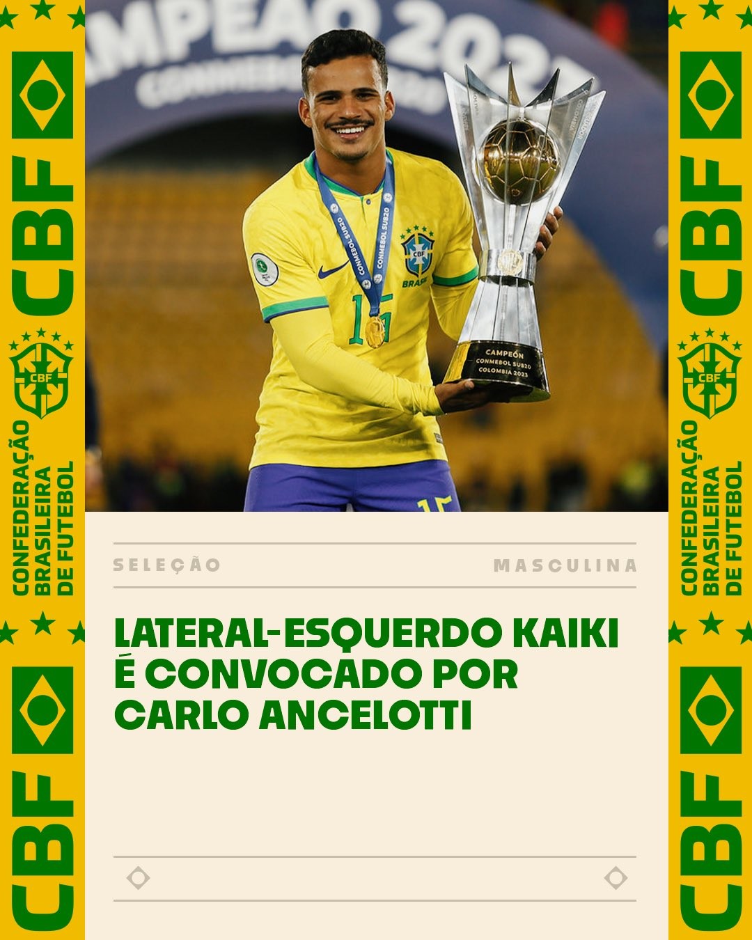 官方：阿莱士-桑德罗因伤退出巴西国家队名单，凯基替补入选