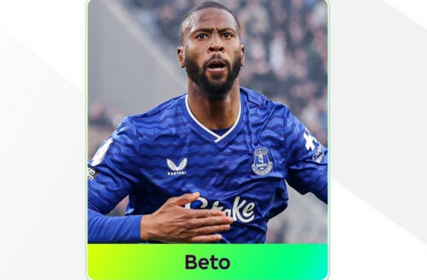 战蓝军2射1传！官方：贝托当选英超上周最佳球员