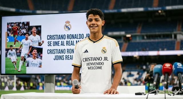 C罗儿子要加盟皇马？15岁迷你罗试训皇马，C罗的7号后继有人