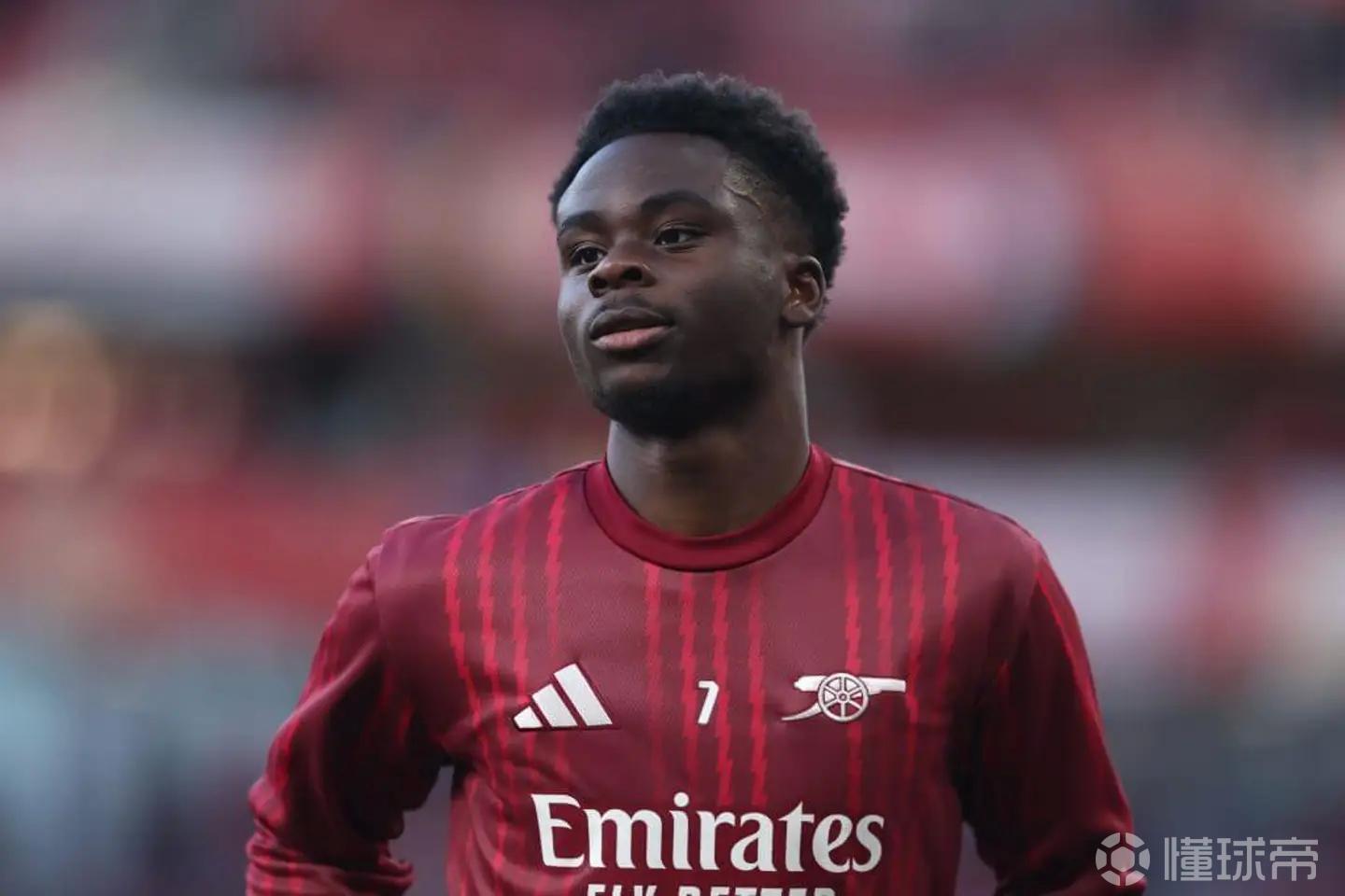 TA分析萨卡数据下滑原因：伤势与球队踢法变化是主要影响因素