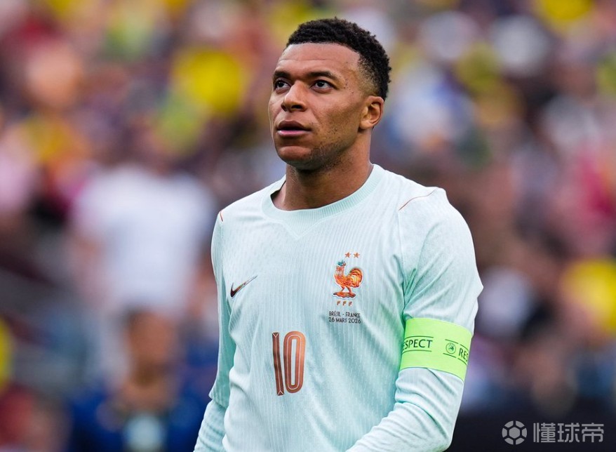 姆巴佩对阵世界排名前10球队打进17球，法国队史第1