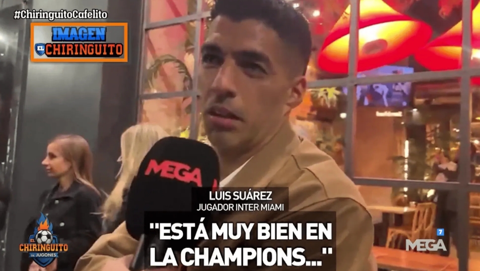 苏亚雷斯：梅西也为巴萨的成绩开心 是否回归需要问他本人