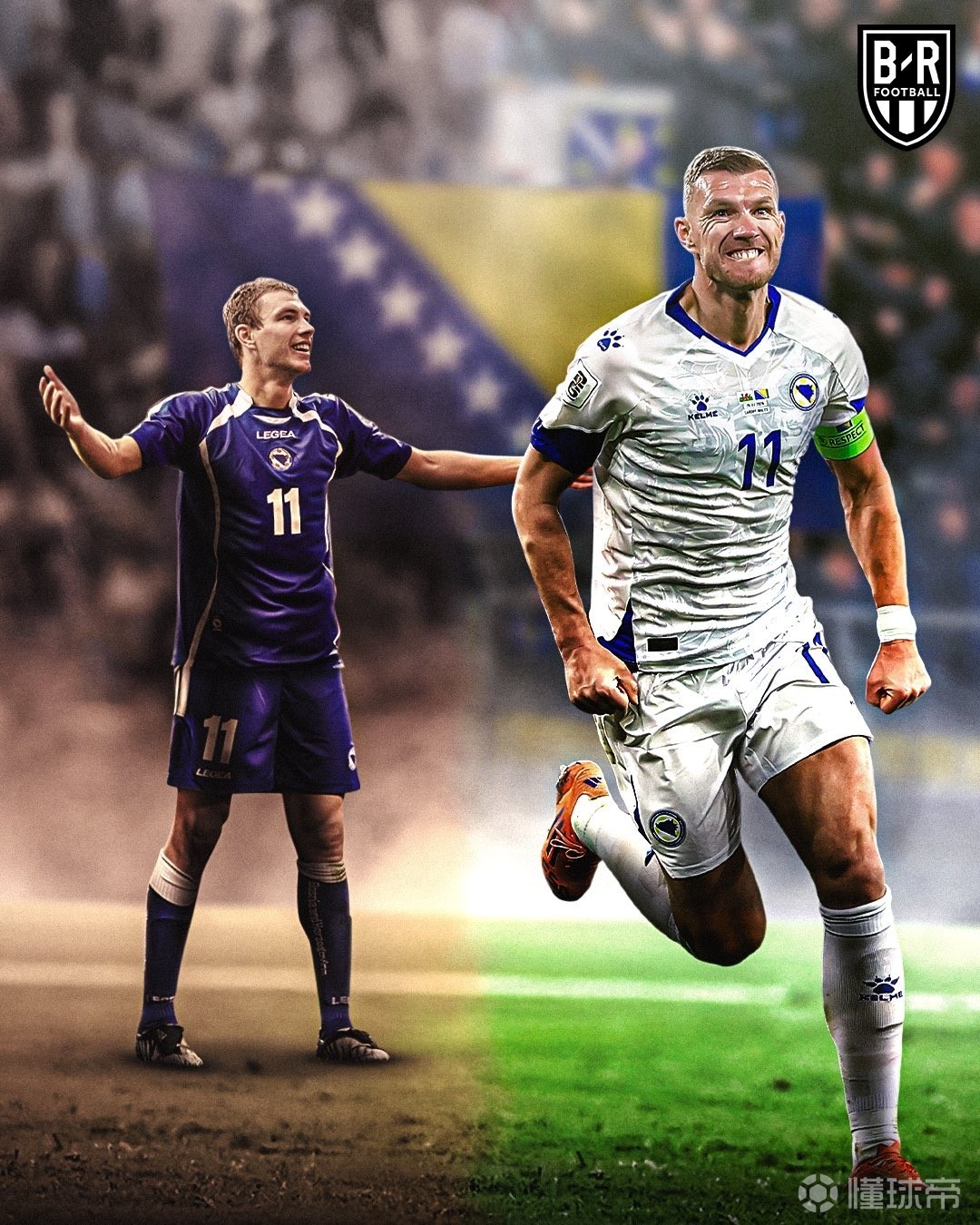 战威尔士进球，哲科已连续20年为波黑队破门