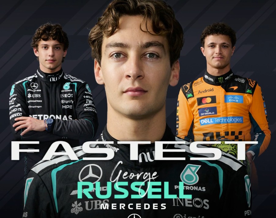 F1日本站一练：拉塞尔最快，安东内利第二，迈凯伦分列三四