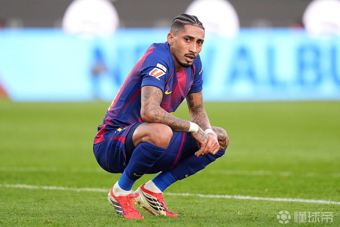 拉菲尼亚预计缺席巴萨接下来6场比赛：含欧冠西甲三战马竞