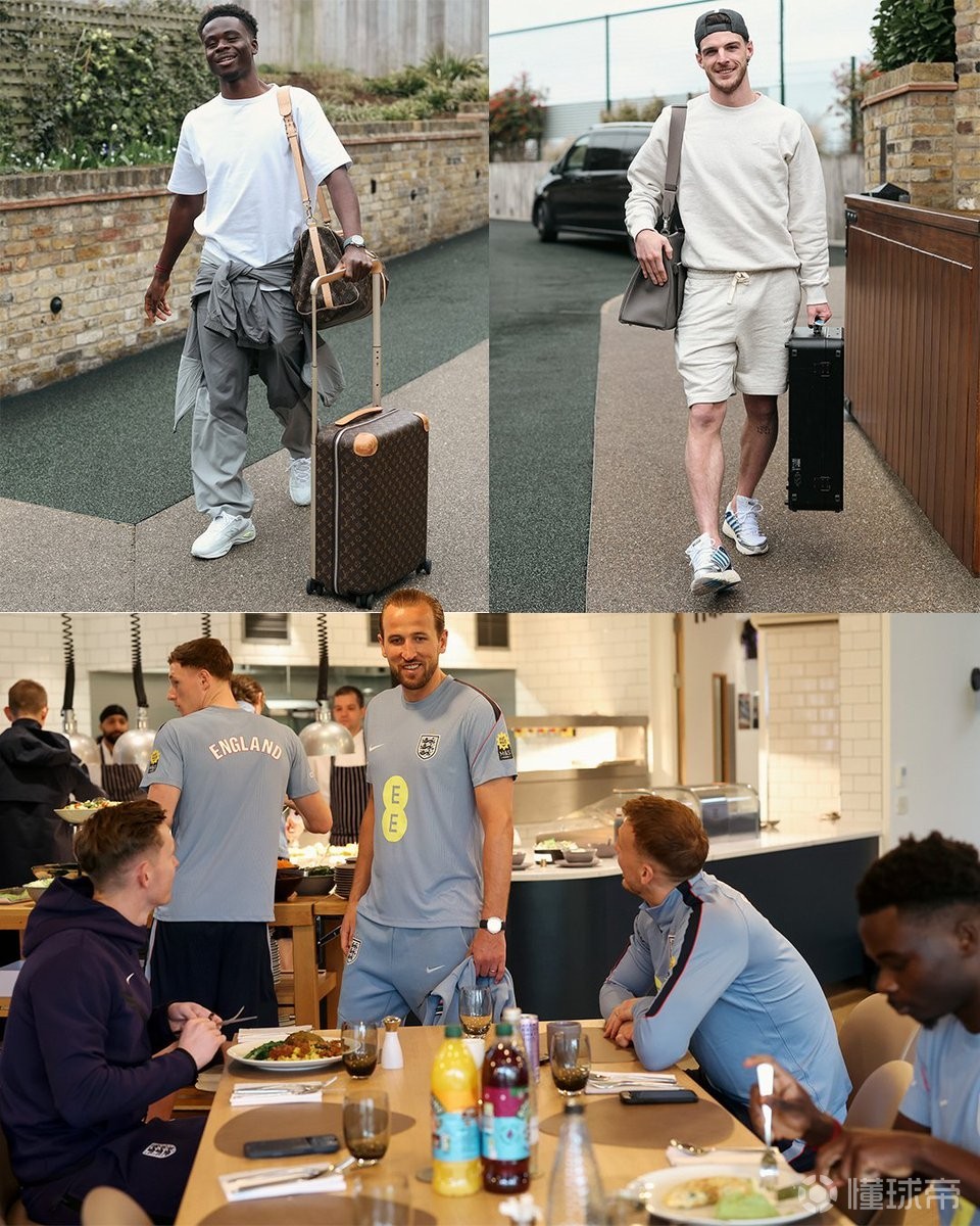 英格兰官方：备战日本，萨卡、赖斯、凯恩已归队报到