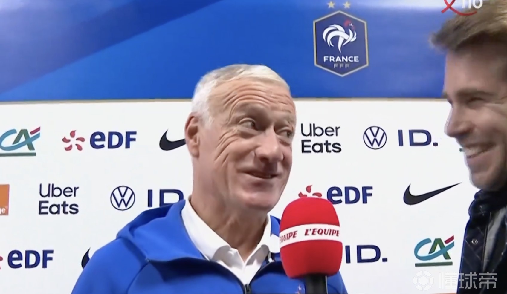 德尚：我是进攻型教练，我可不能派出三名防守型中场