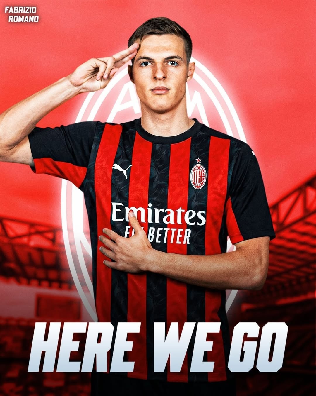 Here we go！罗马诺：米兰签下黑山前锋安德烈-科斯蒂奇