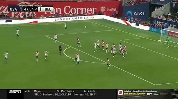 友谊赛-比利时5-2逆转美国 卢克巴基奥双响