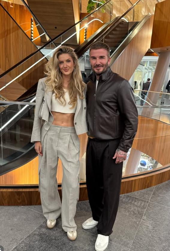 梦幻！全球最性感女运动员亲密合影贝克汉姆，48小时狂揽15万赞