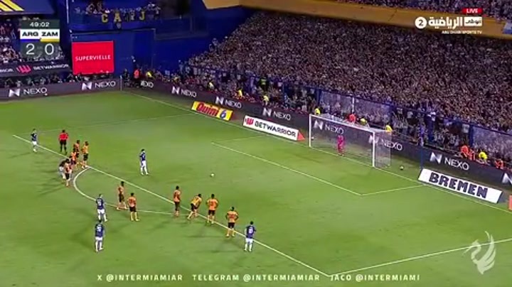 梅西让点！奥塔门迪主罚命中，这是他在阿根廷主场的告别战！