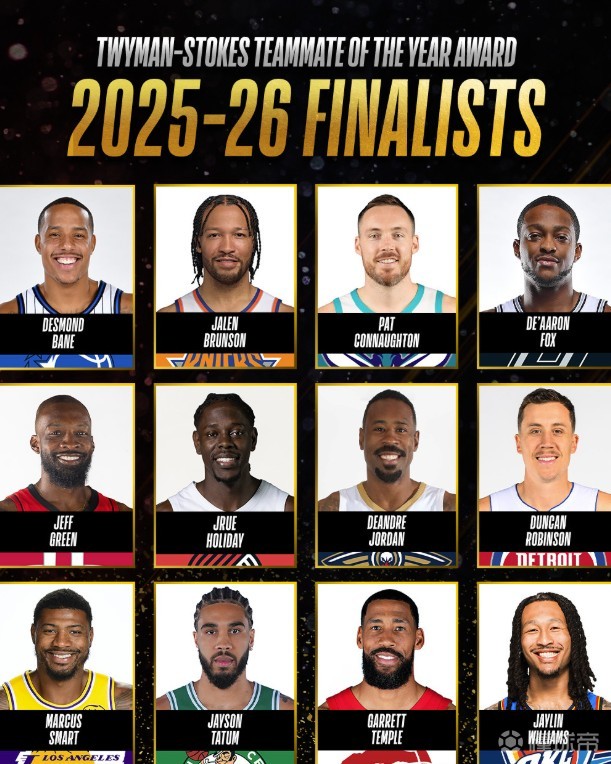 25-26NBA最佳队友候选：布伦森、塔图姆领衔，斯马特在列