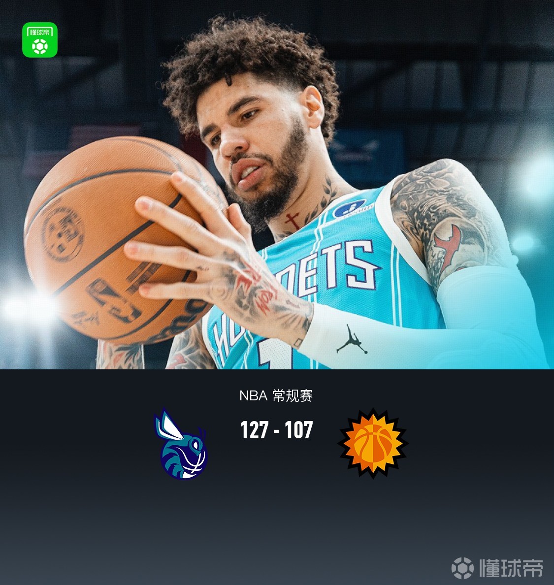 黄蜂127-107太阳，布里奇斯25+4，克努佩尔创黄蜂队史纪录