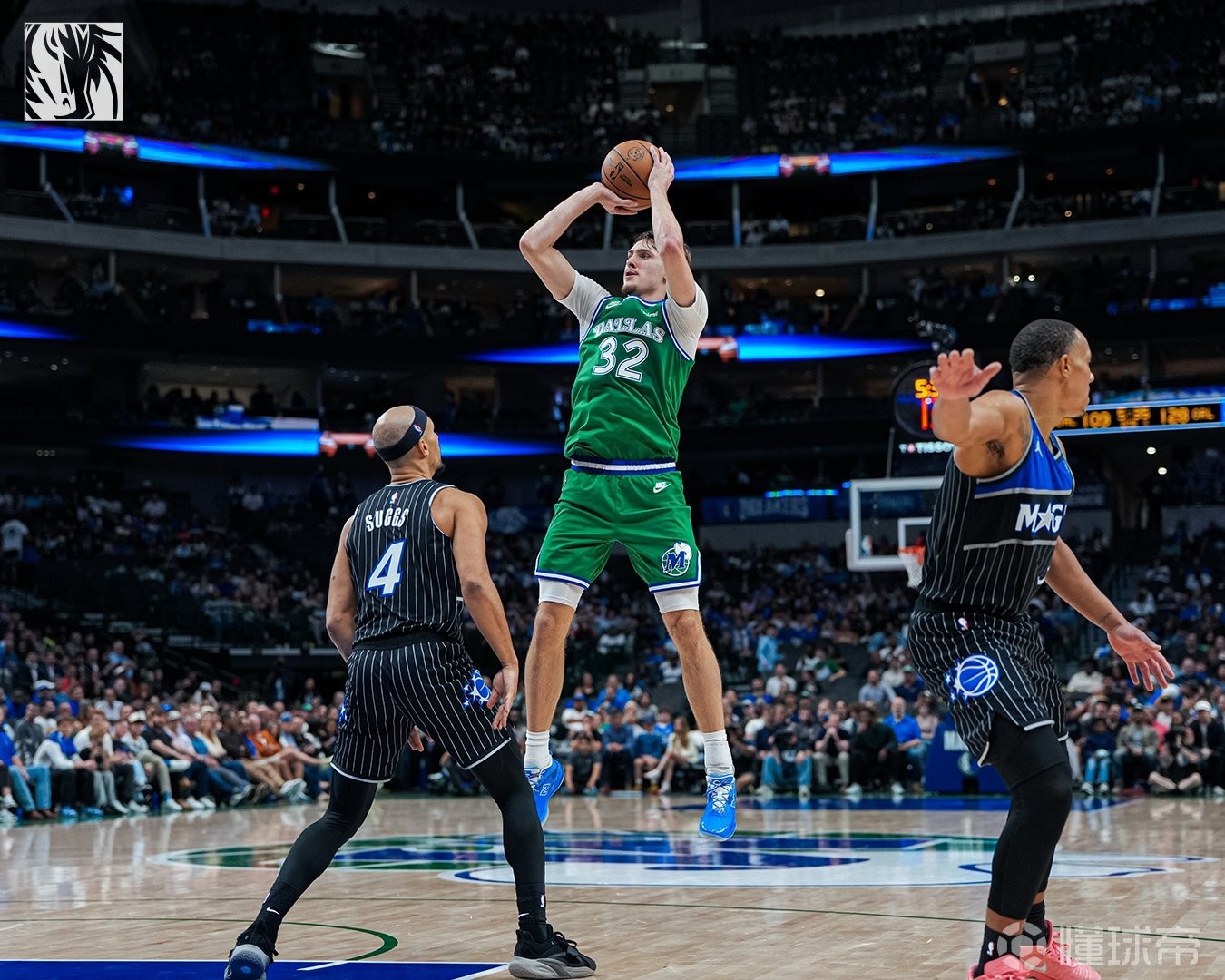 2026年至今只有两人做到过单场50+3断5三分：东契奇和弗拉格