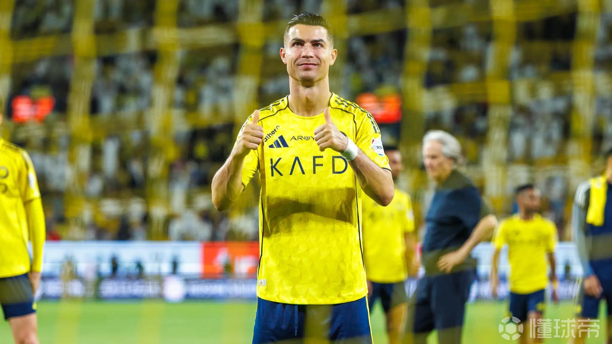 胜利主帅：我们在领先情况下选择让C罗休息，他同意下场休息