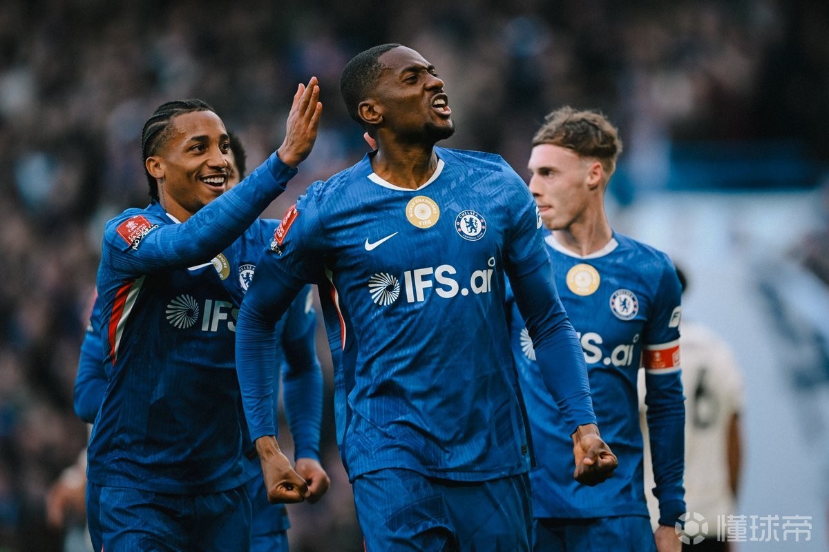 切尔西连续26次足总杯对低级别球队晋级，仅次于曼联和阿森纳