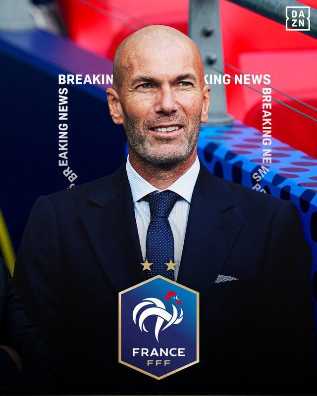 英超豪门苦追齐达内遭拒！齐祖终圆梦，已与法国队达成执教协议