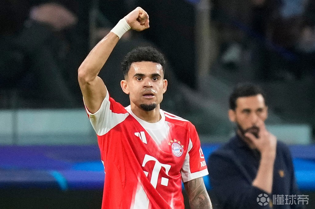 迪亚斯本赛季欧冠参与8球，为哥伦比亚球员单赛季最多