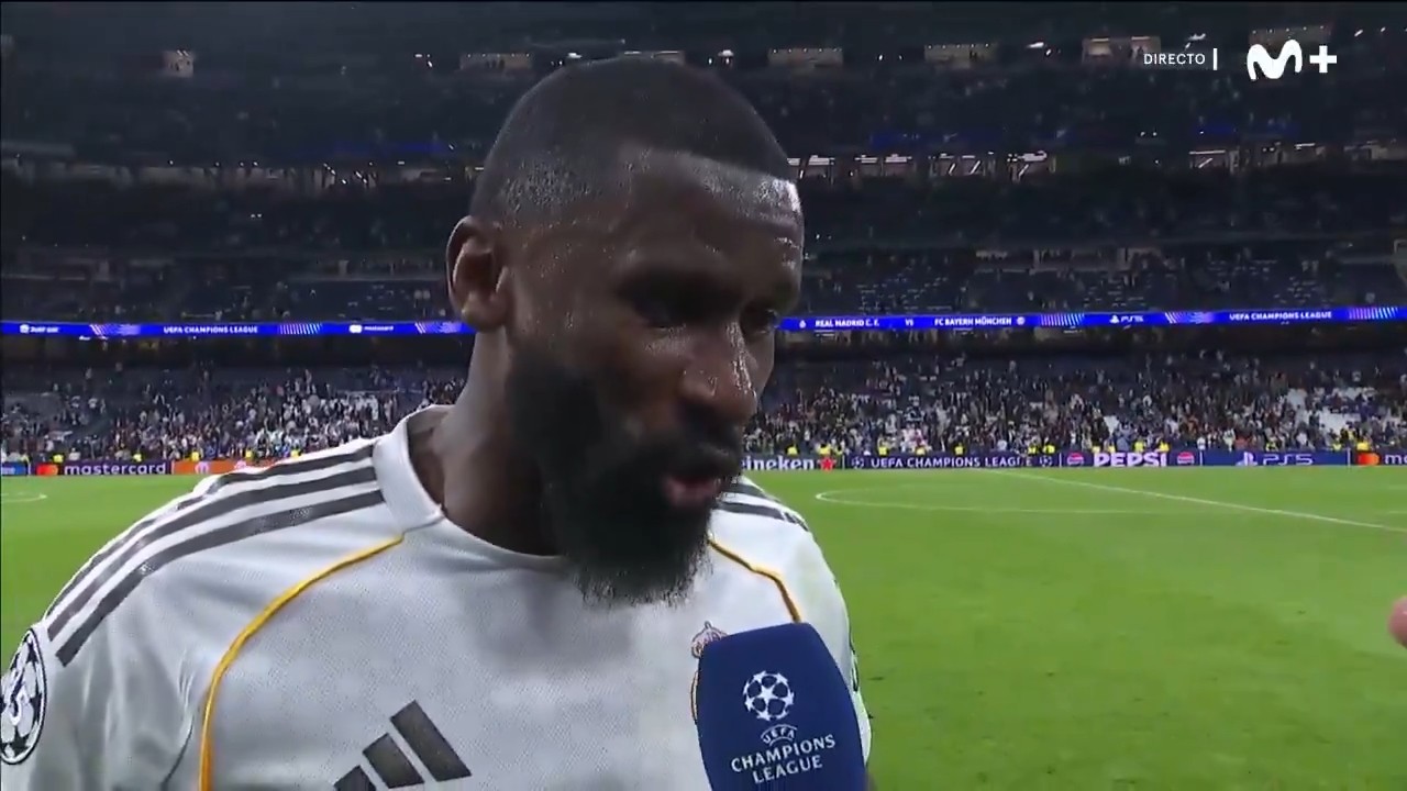 吕迪格：在拜仁两个进球中，我们送了两次大礼