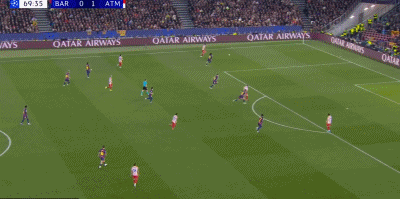 第70分钟，瑟洛特禁区内抢点破门，马竞2-0巴萨！