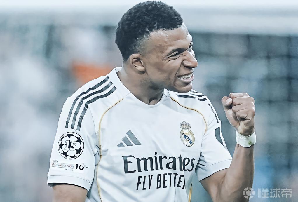 姆巴佩欧冠单赛季已打进14球，仅次于本泽马、C罗与莱万