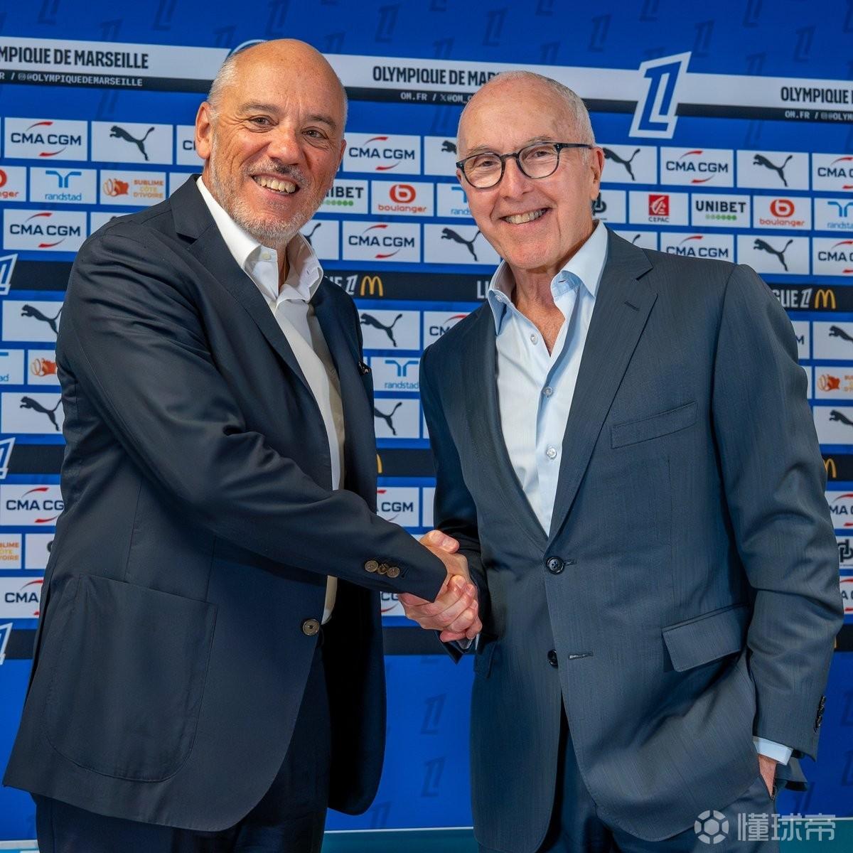 马赛官方：任命法国高管斯特凡纳-里夏尔为俱乐部董事会主席