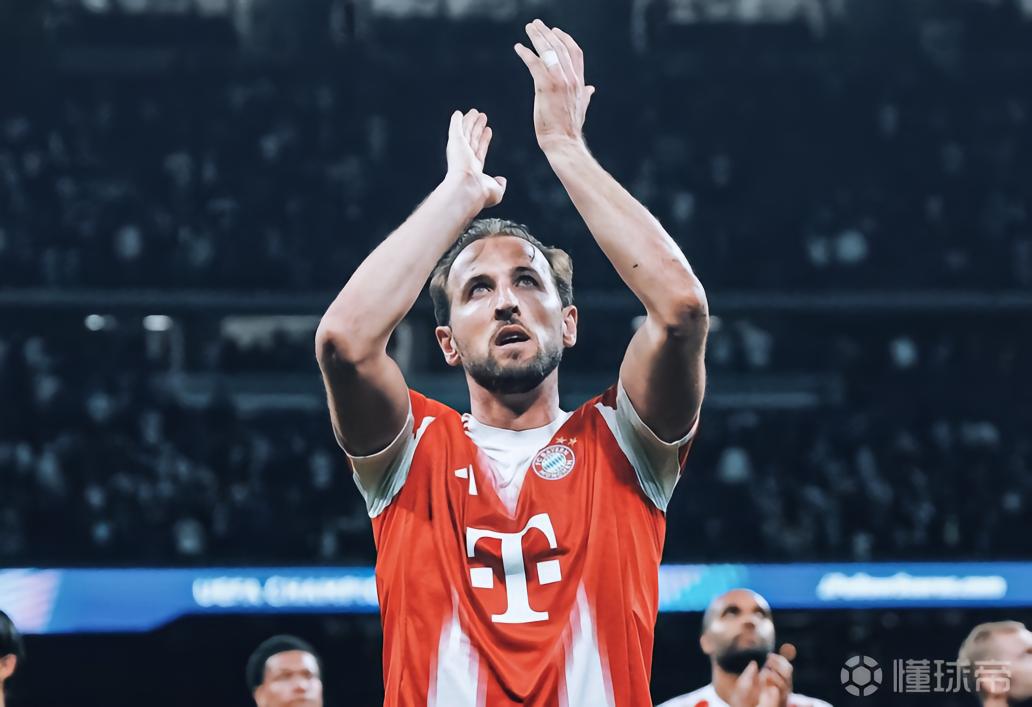 对阵皇马进球，凯恩在欧冠赛场首次在禁区外破门