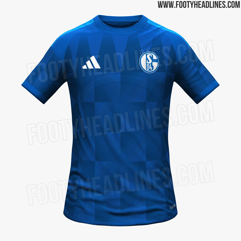 沙尔克下赛季主场球衣谍照：图案灵感来自傲赴沙尔克球场顶棚